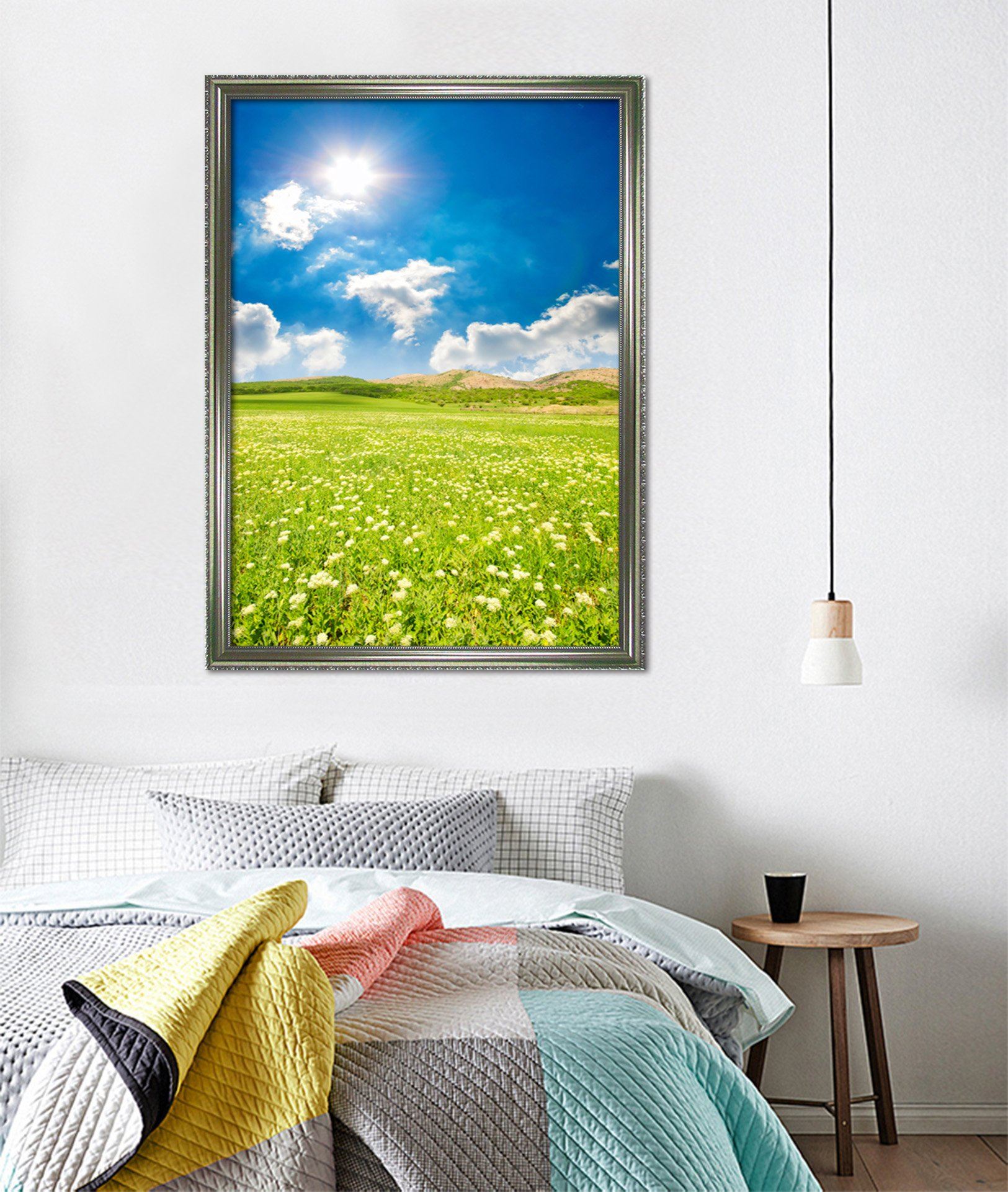 3D Montreal Flowers 030 Fake Framed Print Painting Wallpaper AJ Creativity Home 