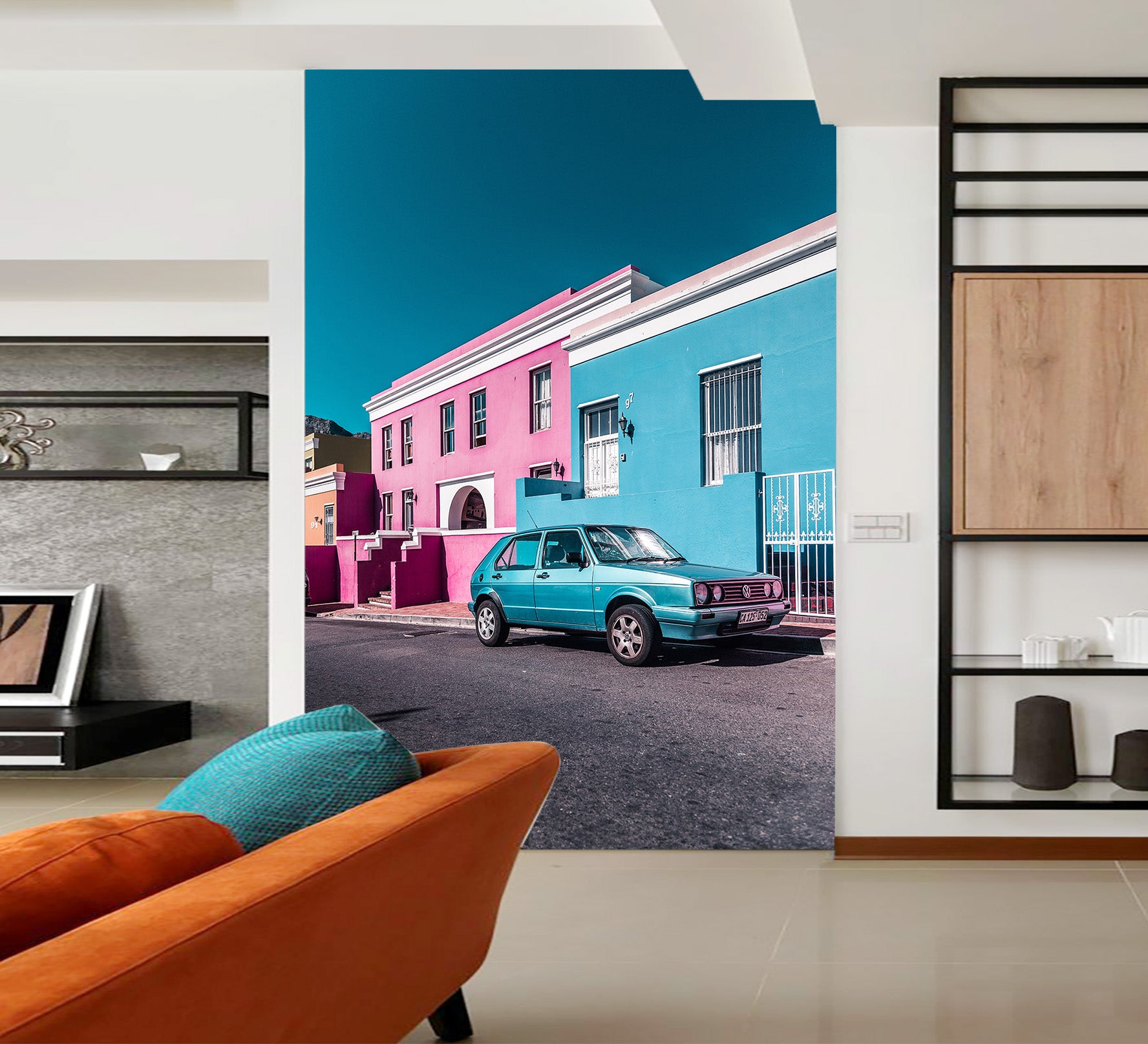 3D Architecture Car 425 Vehicle Wall Murals