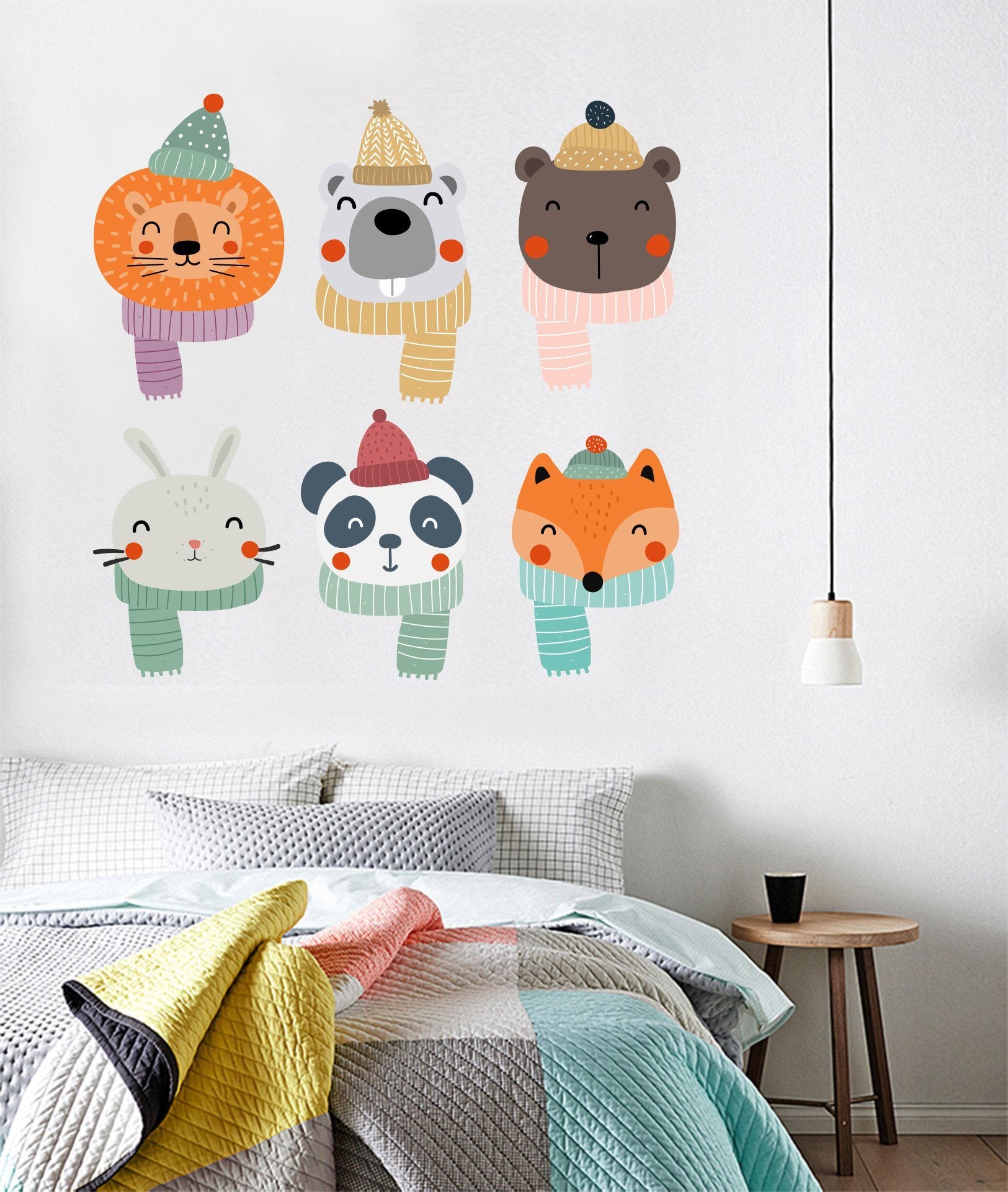 3D Animal Head Scarf 154 Wall Stickers Wallpaper AJ Wallpaper 