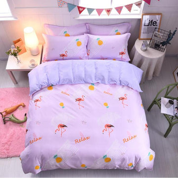 3D Forange Flamingo 3060 Bed Pillowcases Quilt