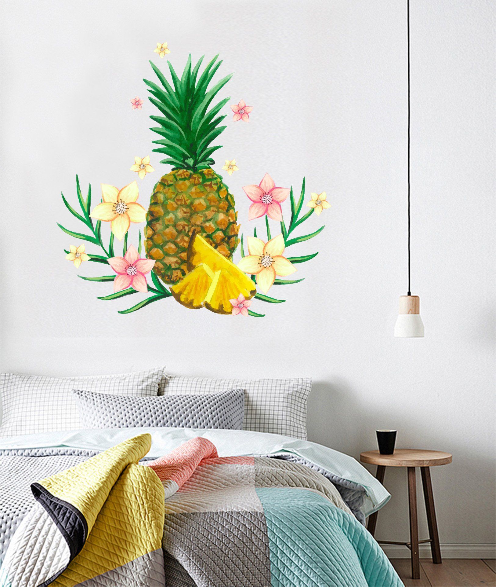3D Pineapple Banana 229 Wall Stickers Wallpaper AJ Wallpaper 