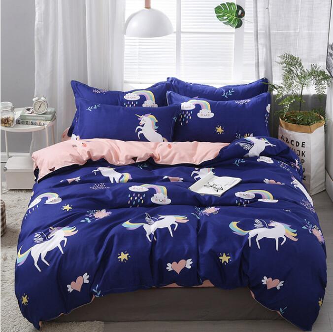 3D Unicorn Star 12153 Bed Pillowcases Quilt