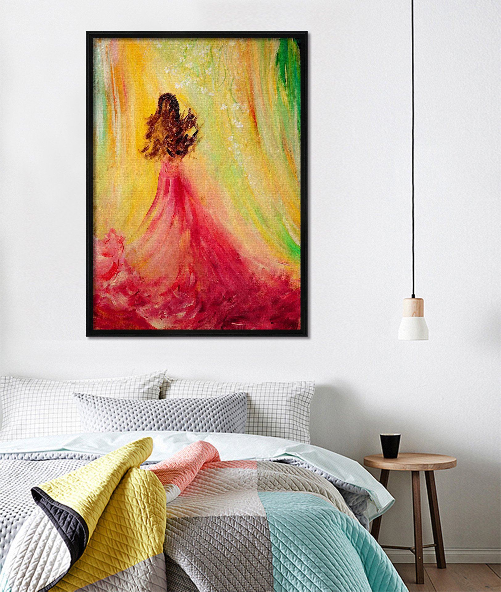 3D Beautiful Back 124 Fake Framed Print Painting Wallpaper AJ Creativity Home 