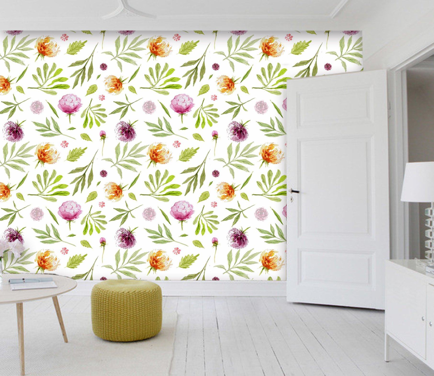 3D Doodle Flower Leaf 583 Wallpaper AJ Wallpaper 