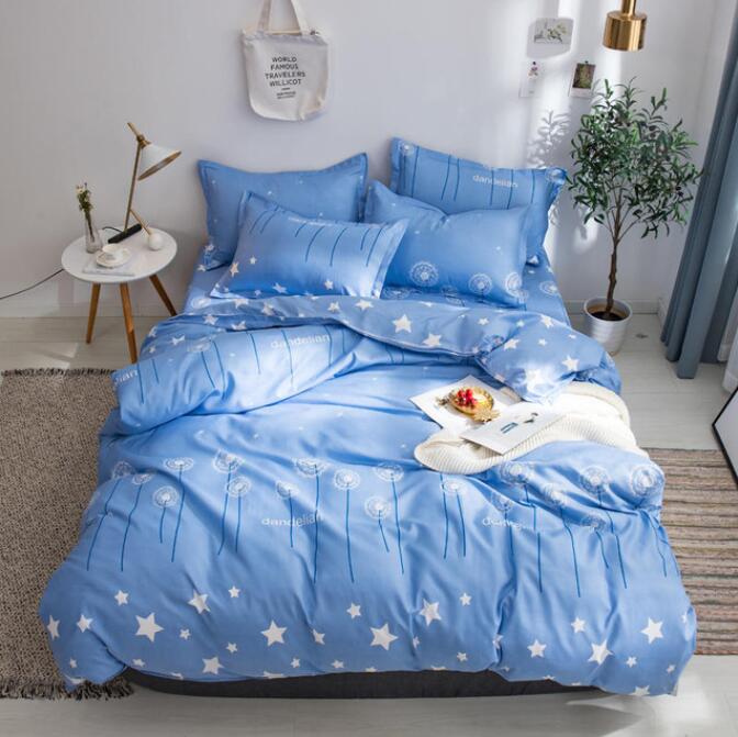 3D Sky Blue Star 2031 Bed Pillowcases Quilt