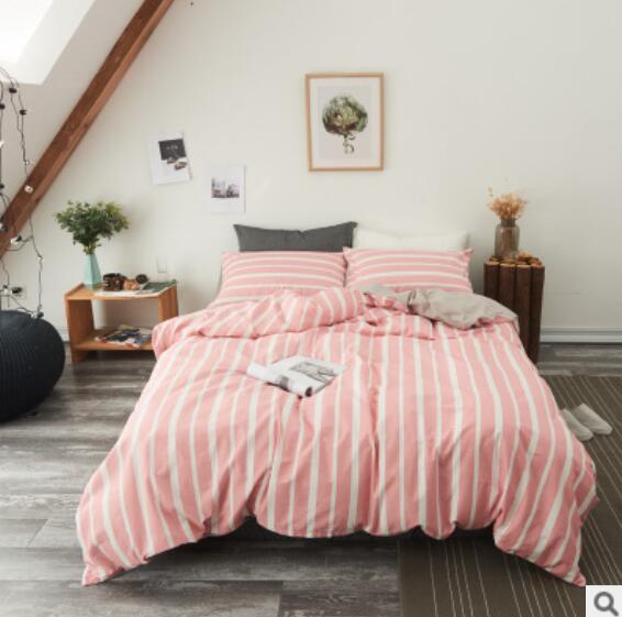 3D Pink Vertical Stripes 20337 Bed Pillowcases Quilt