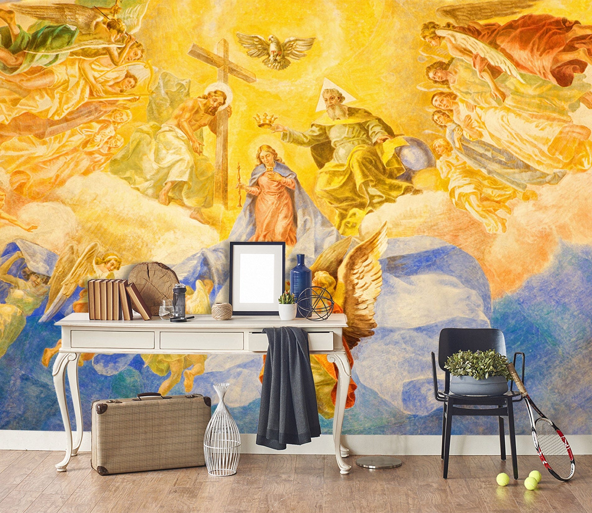 3D Golden Angel 1558 Wall Murals Wallpaper AJ Wallpaper 2 