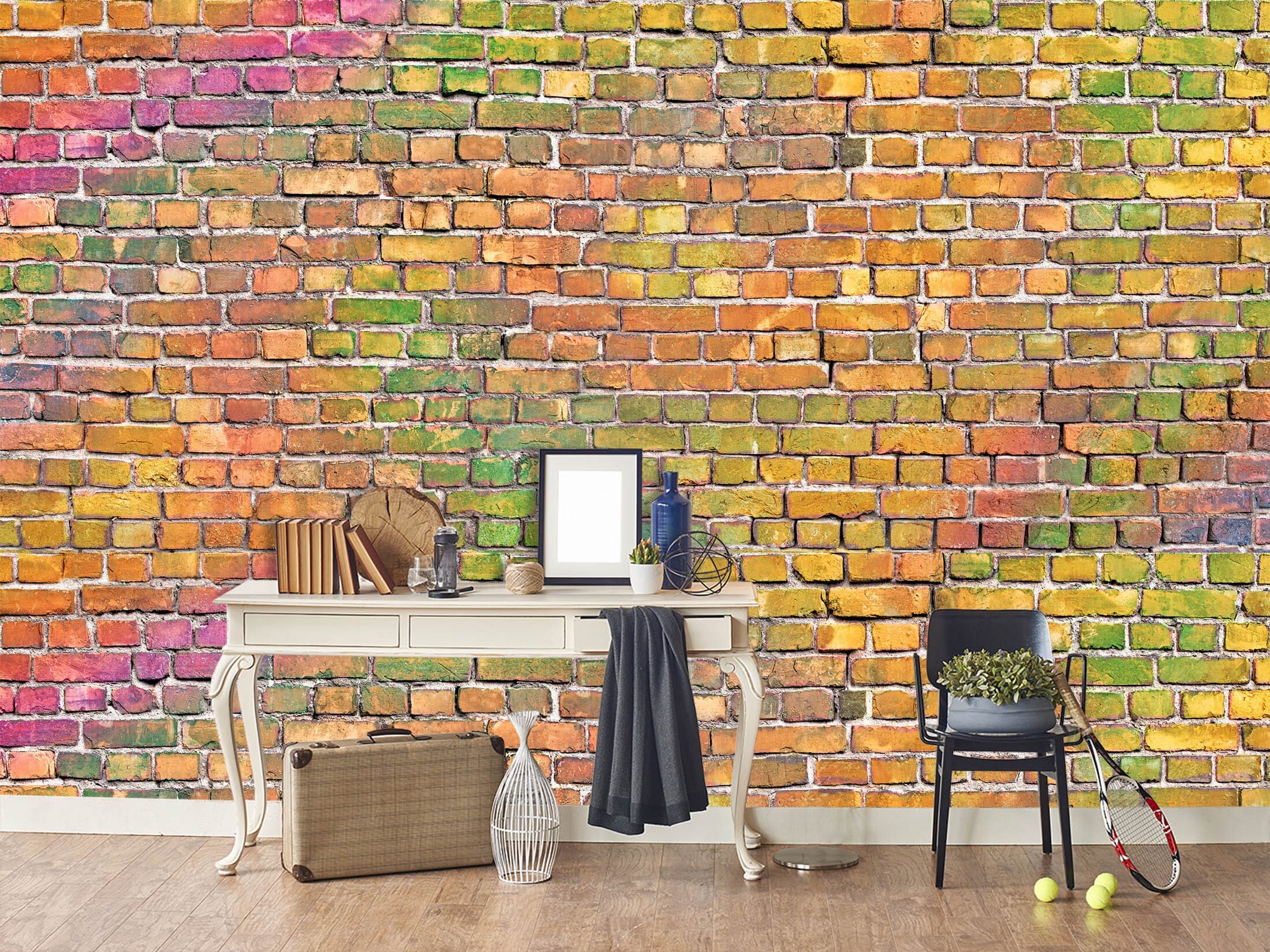 3D Colored Brick Wall 108 Wall Murals Wallpaper AJ Wallpaper 2 