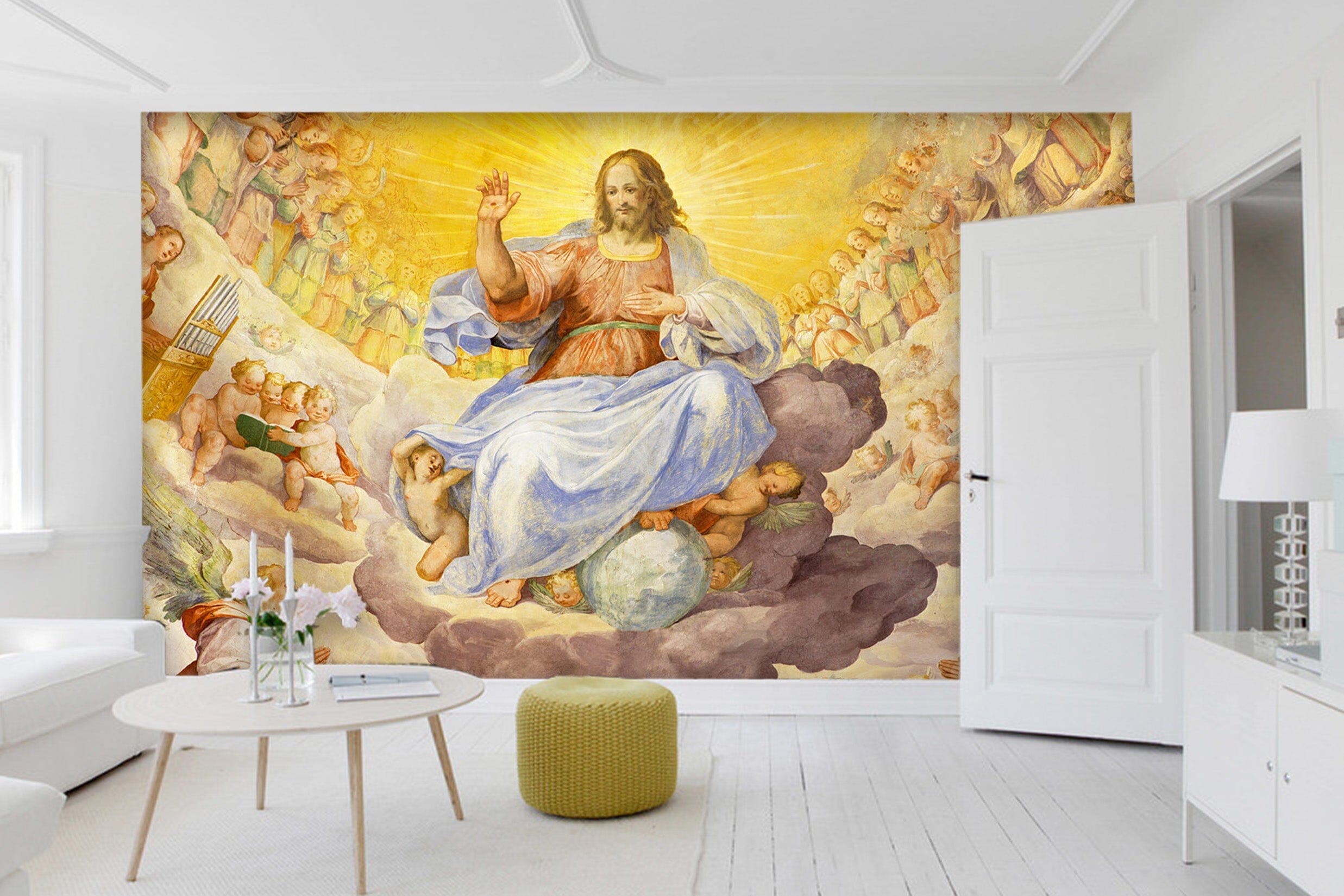 3D Golden Angel 1564 Wall Murals Wallpaper AJ Wallpaper 2 