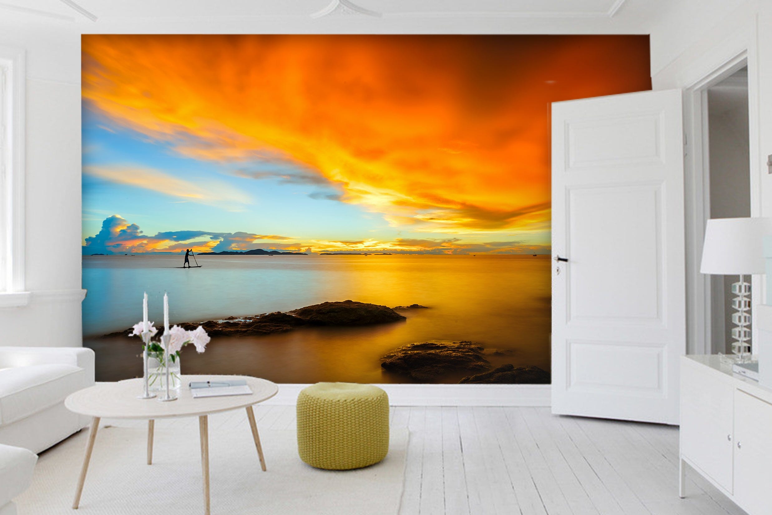 3D Sunset Evening Sea 38 Wall Murals Wallpaper AJ Wallpaper 2 