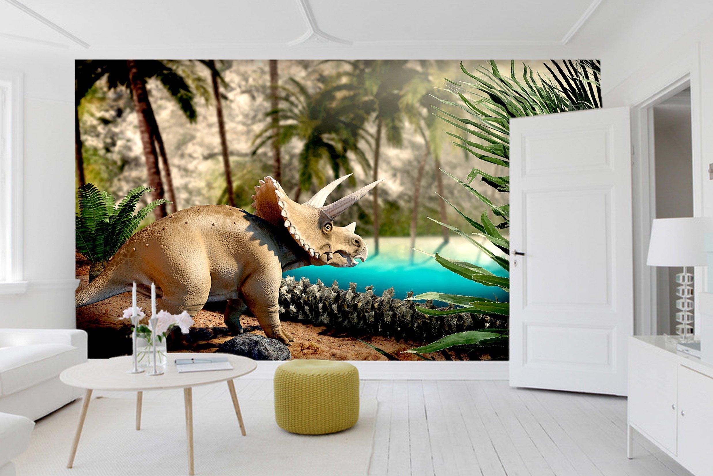3D Green Grass Dinosaur 188 Wallpaper AJ Wallpaper 