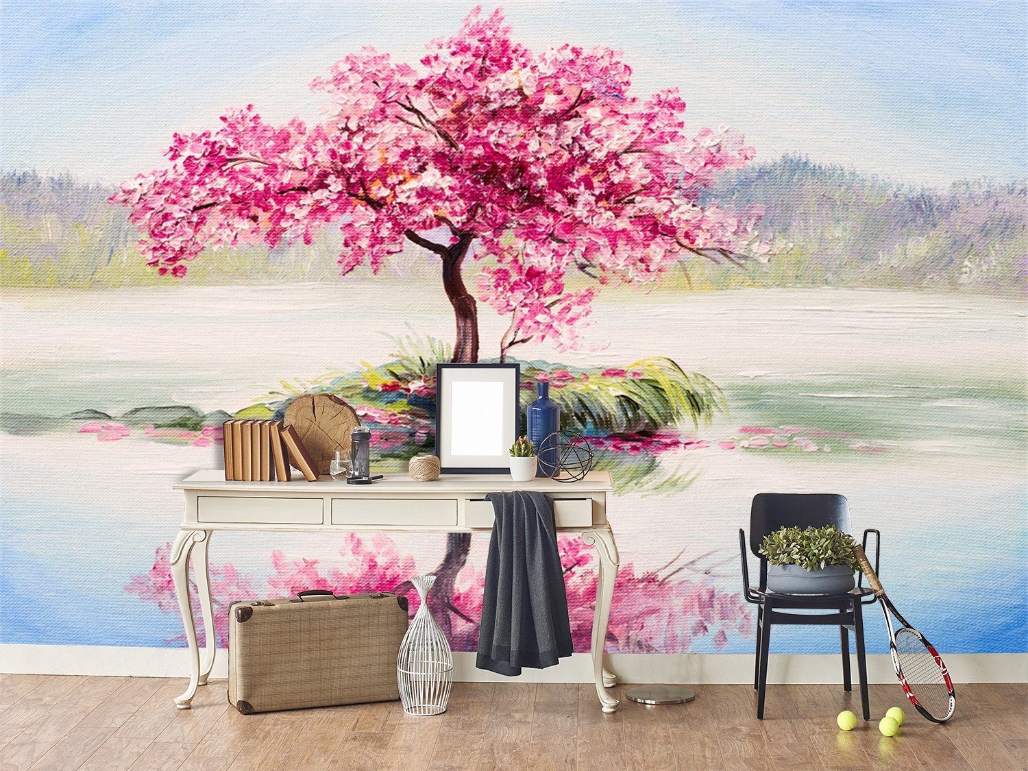 3D Cherry Tree Pink 47 Wallpaper AJ Wallpaper 
