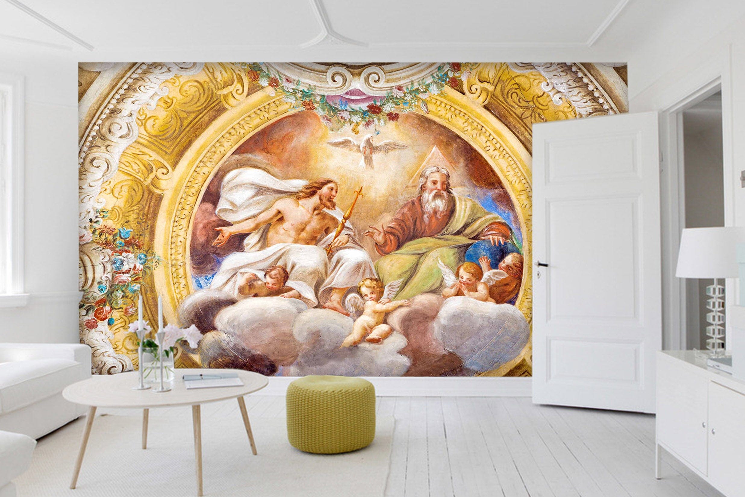3D Golden God 1602 Wall Murals Wallpaper AJ Wallpaper 2 