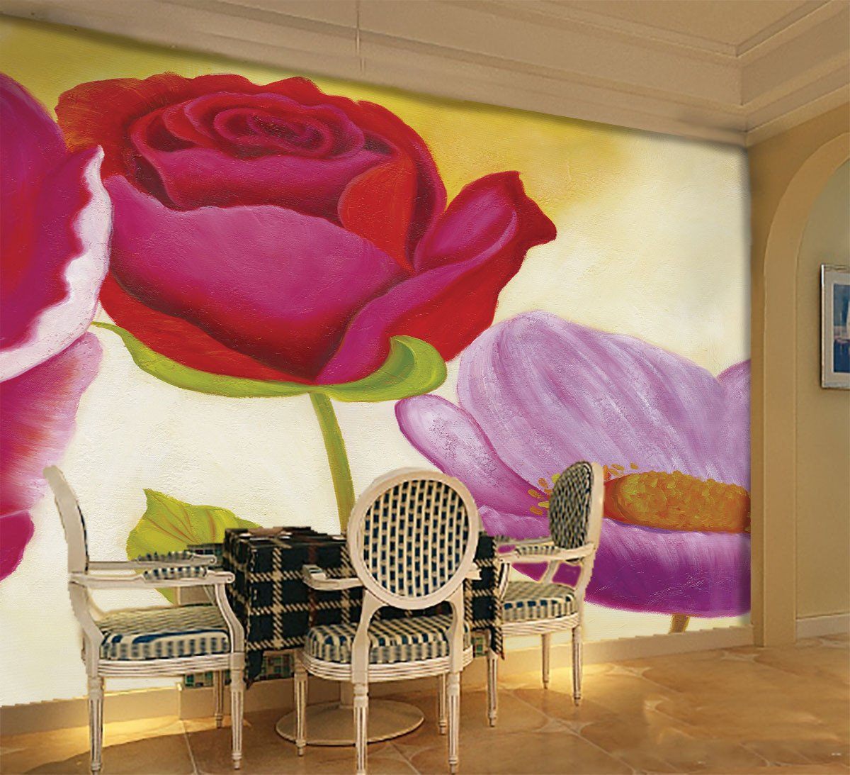 Red Blossoms Wallpaper AJ Wallpaper 