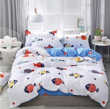 3D Color Fish 12155 Bed Pillowcases Quilt