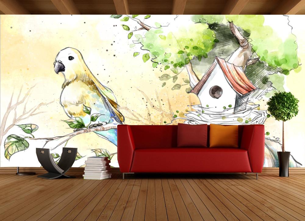 Bird House Wallpaper AJ Wallpaper 