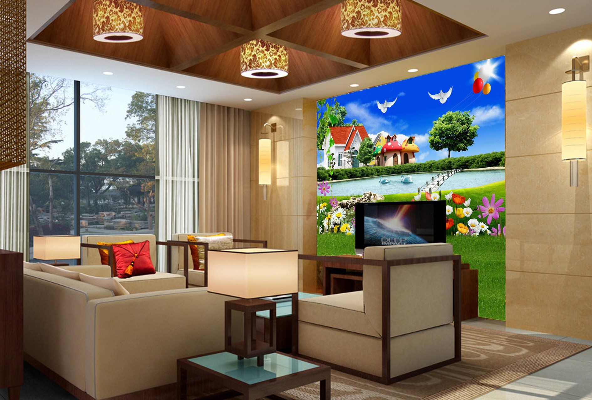 Mushroom Houses 1 Wallpaper AJ Wallpaper 