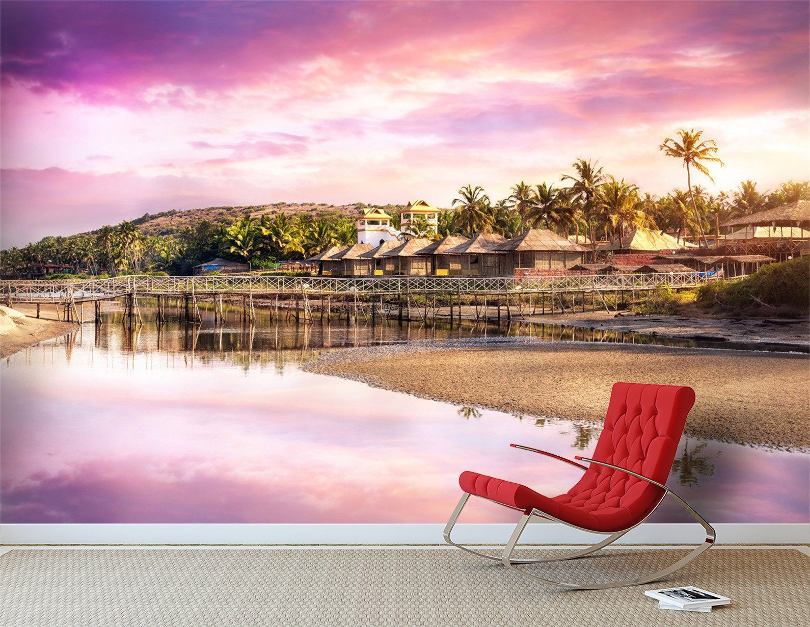 3D Beach Vacation Scenery 768 Wallpaper AJ Wallpaper 