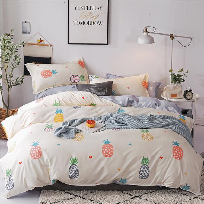 3D Colored Pineapple 12139 Bed Pillowcases Quilt
