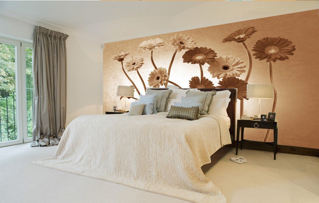 Elegant Chrysanthemums Wallpaper AJ Wallpaper 