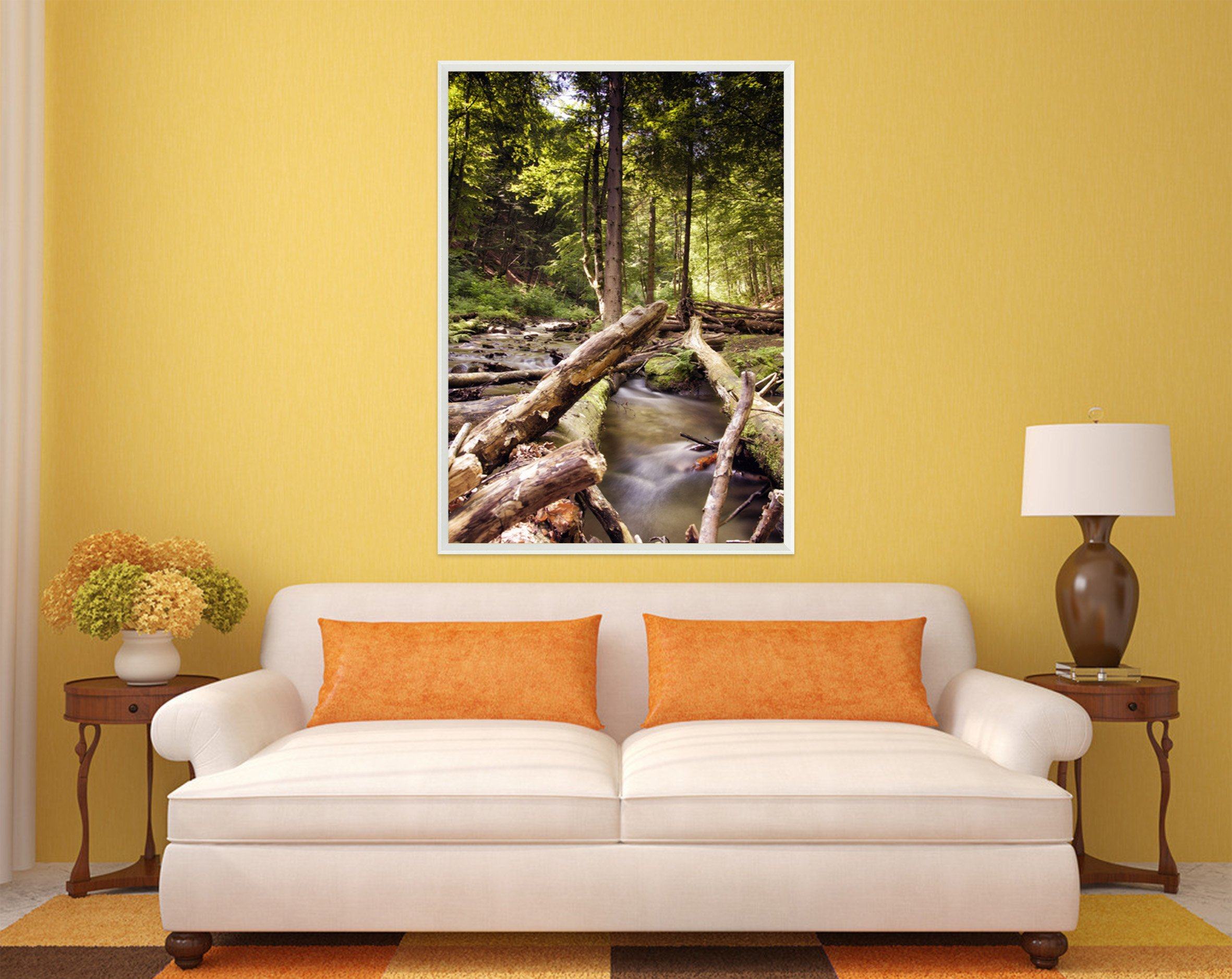 3D Curved Tree 051 Fake Framed Print Painting Wallpaper AJ Creativity Home 