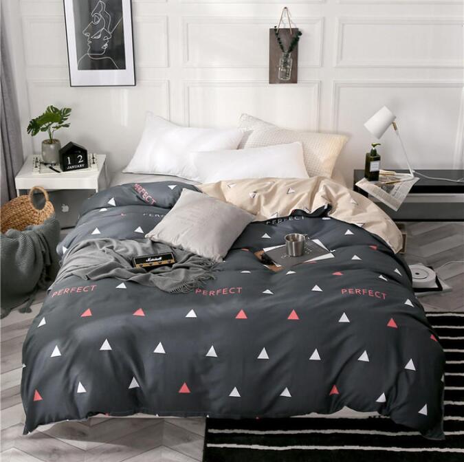 3D Red Blue Small Triangle 4123 Bed Pillowcases Quilt