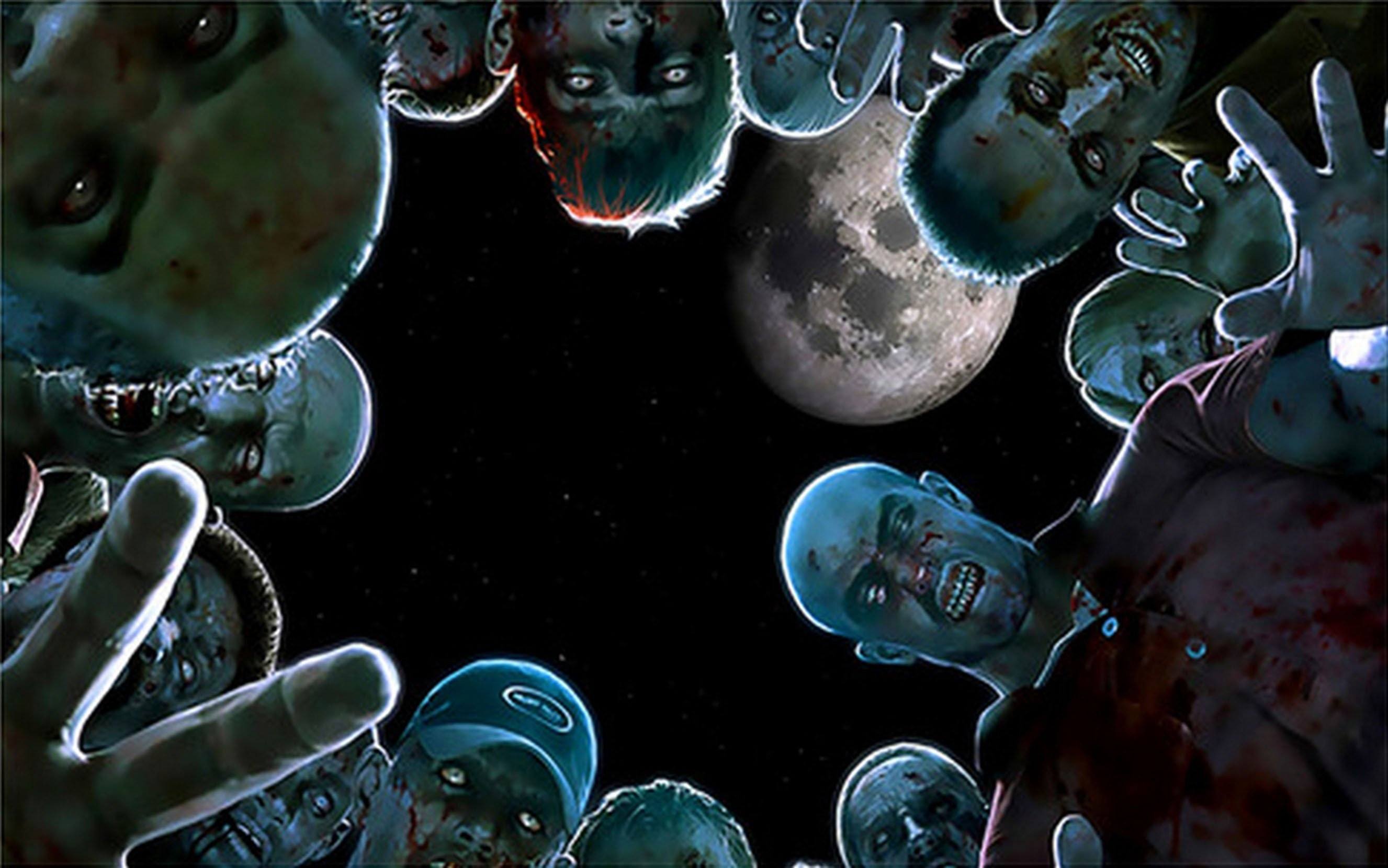 3D Full Moon Zombie 51 Garage Door Mural Wallpaper AJ Wallpaper 