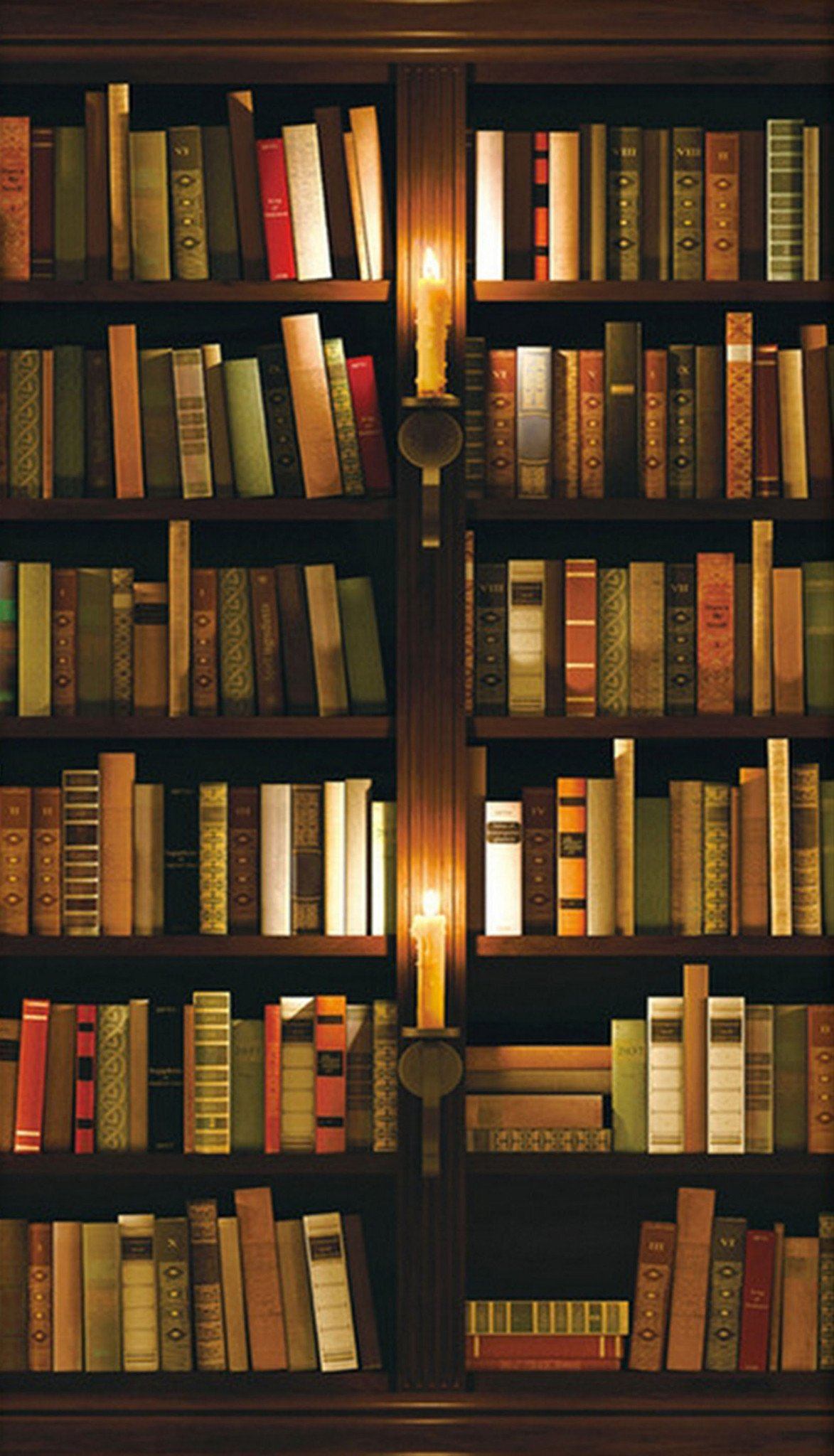 3D Bookshelf Candles 82 Door Mural Wallpaper AJ Wallpaper 