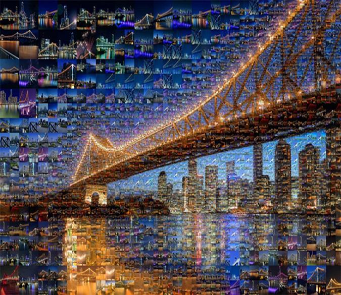 3D City Bridge Light 076 Wallpaper AJ Wallpaper 