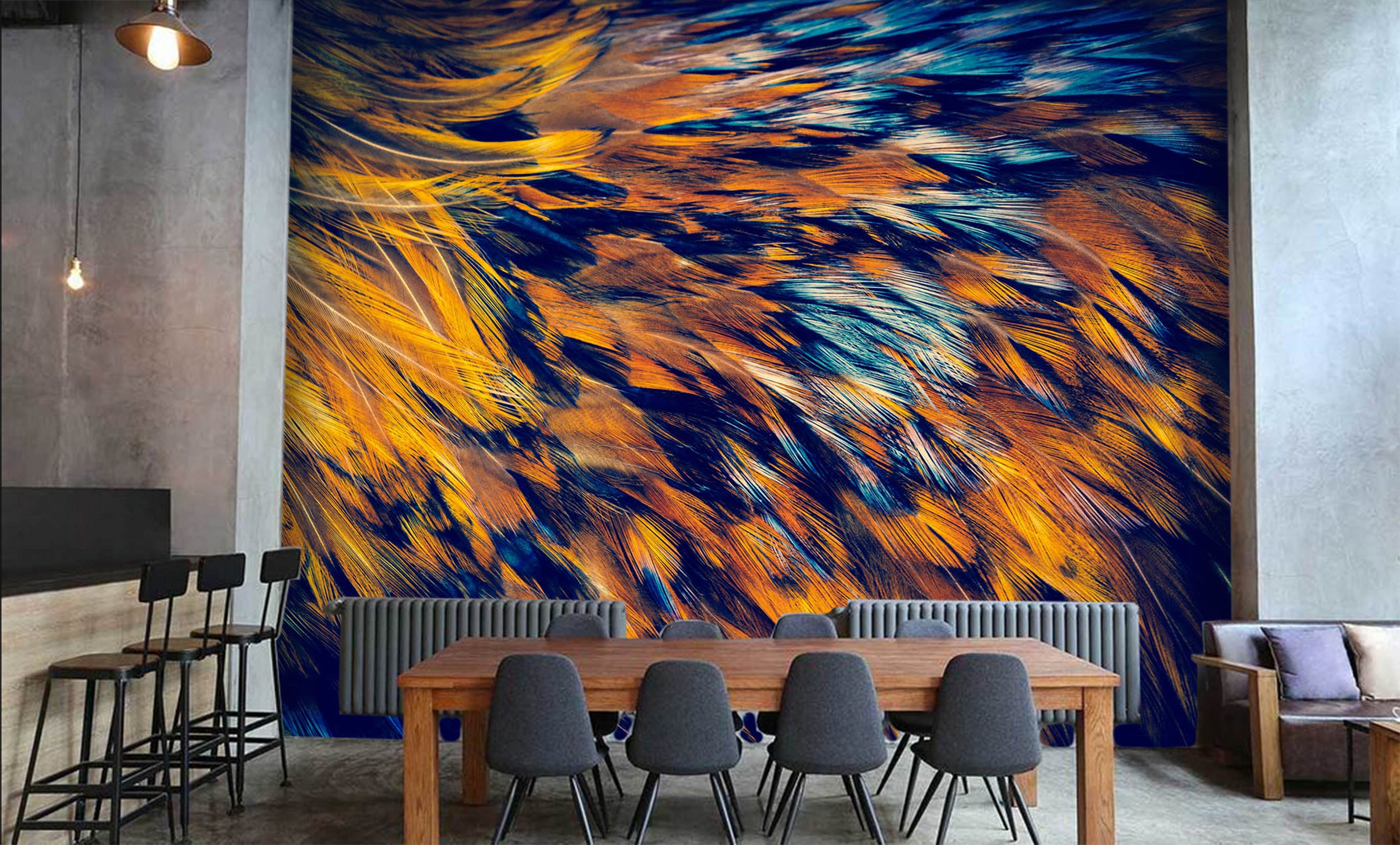 3D Feather Texture 015 Wall Murals