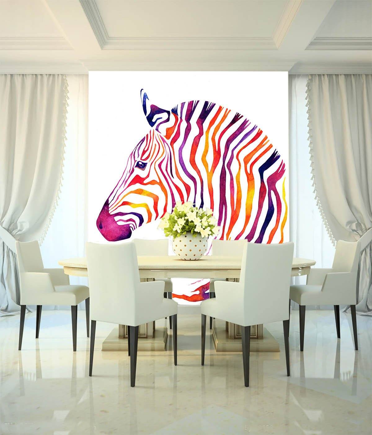 Chromatic Stripe Horse 1 Wallpaper AJ Wallpaper 