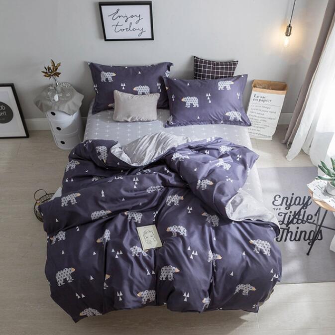 3D Polar Bear Pattern 12189 Bed Pillowcases Quilt