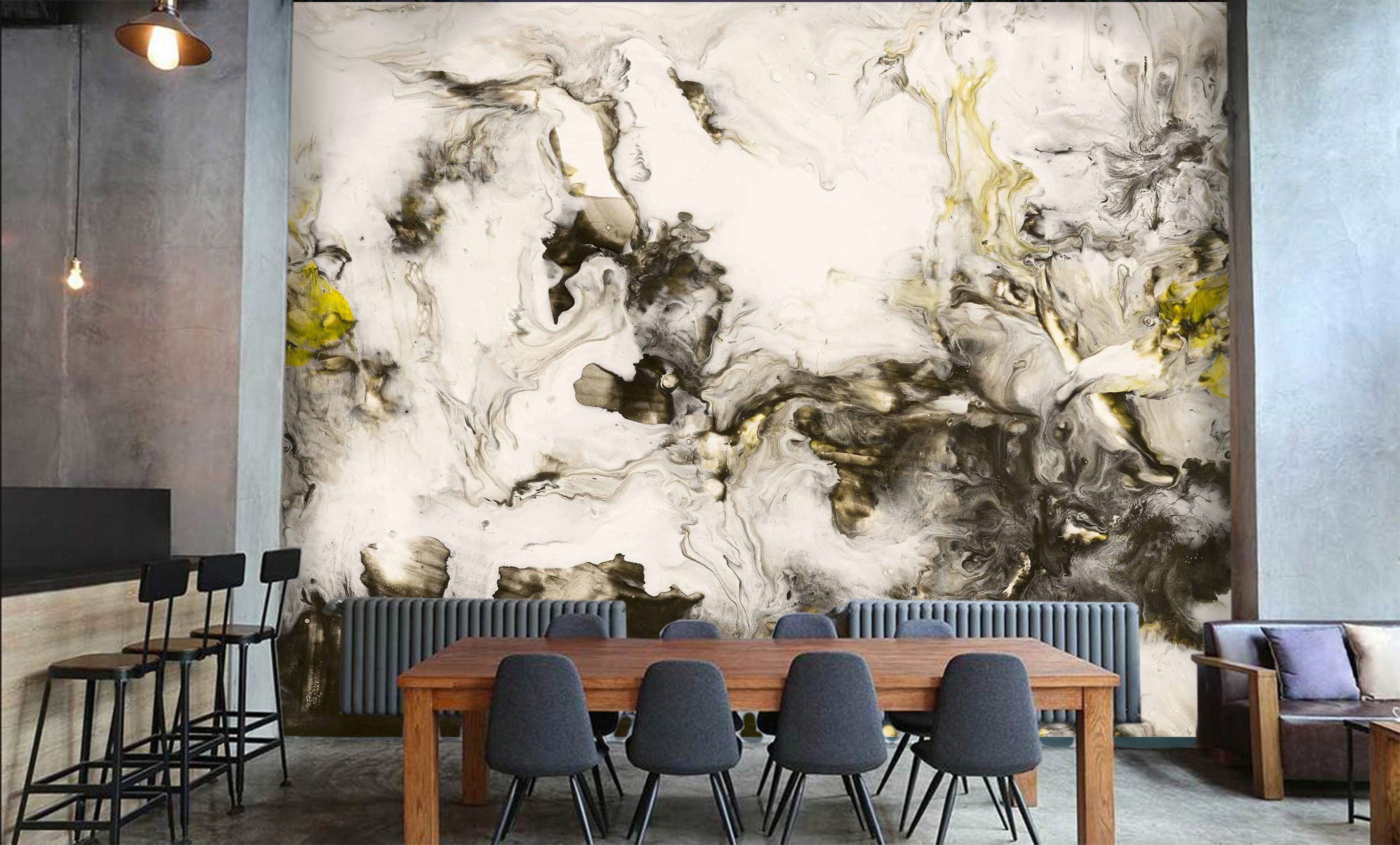 3D Abstract Ink 253 Wall Murals