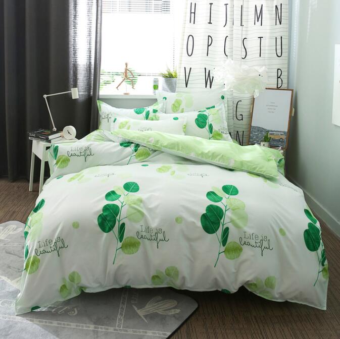 3D Turquoise Leaves 13100 Bed Pillowcases Quilt