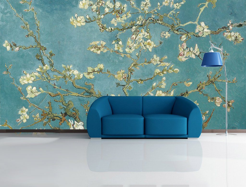 White Flowers Branches Wallpaper AJ Wallpaper 