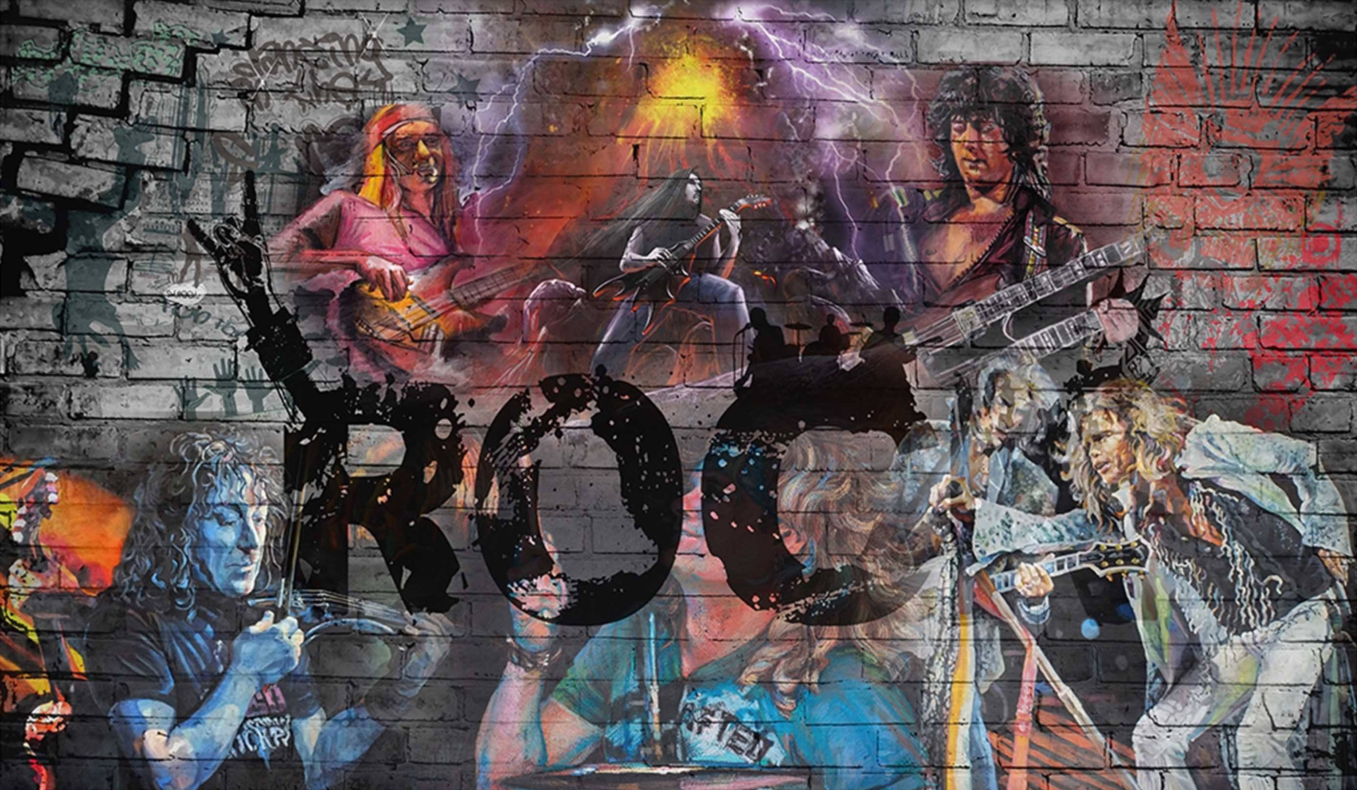 3D Graffiti Singers 379 Garage Door Mural Wallpaper AJ Wallpaper 