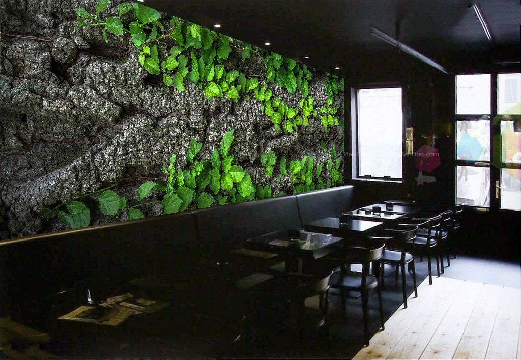 3D Green Tree Leaves 989 Wallpaper AJ Wallpaper 