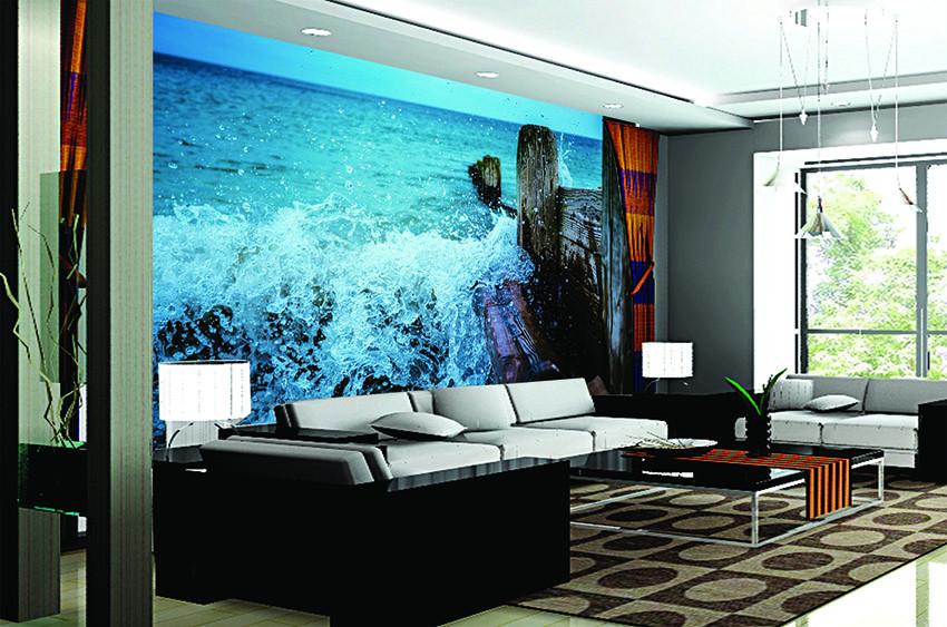 3D Ocean River Stone Spray 112 Wallpaper AJ Wallpaper 