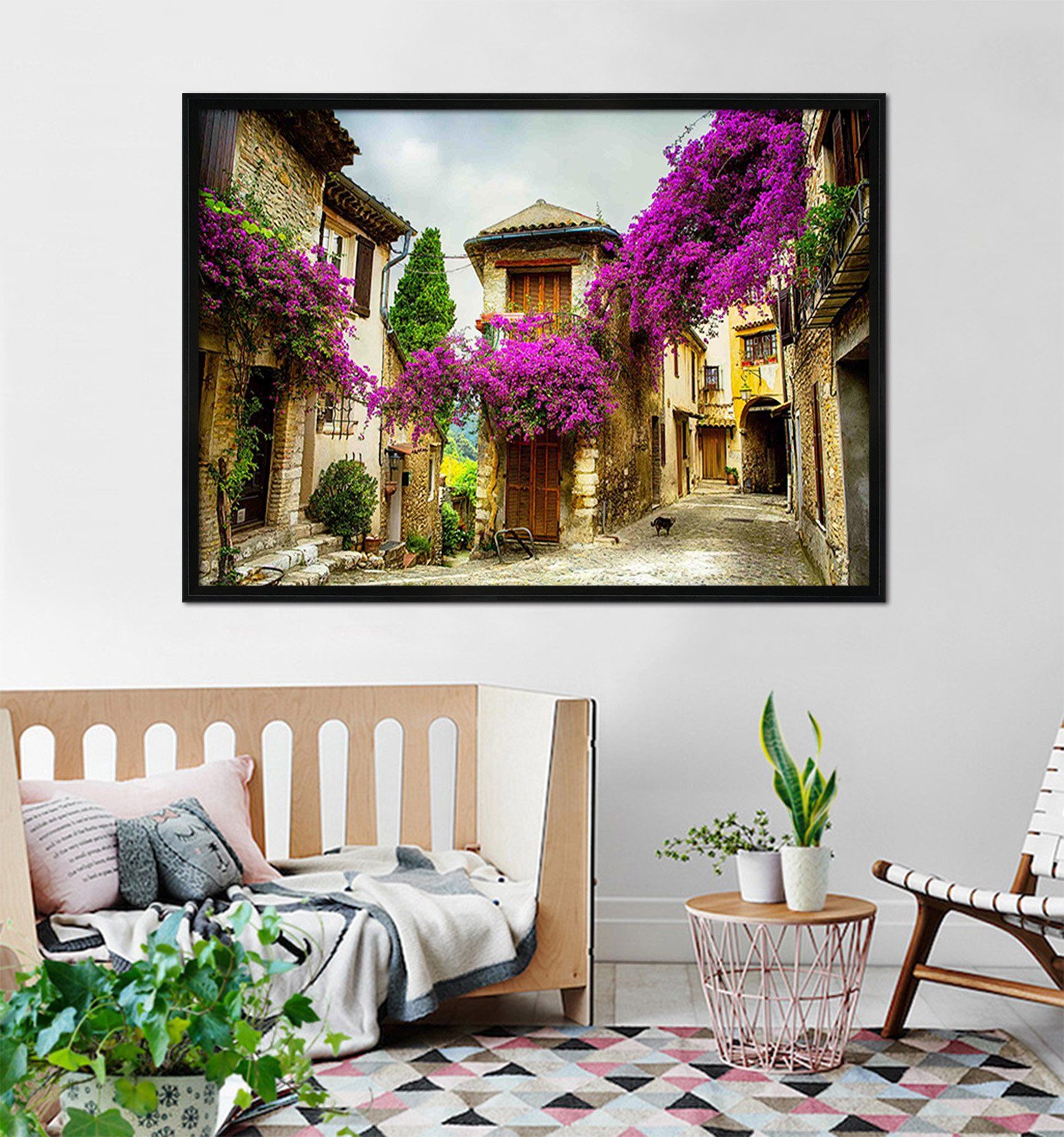 3D Room Flowers 159 Fake Framed Print Painting Wallpaper AJ Creativity Home 
