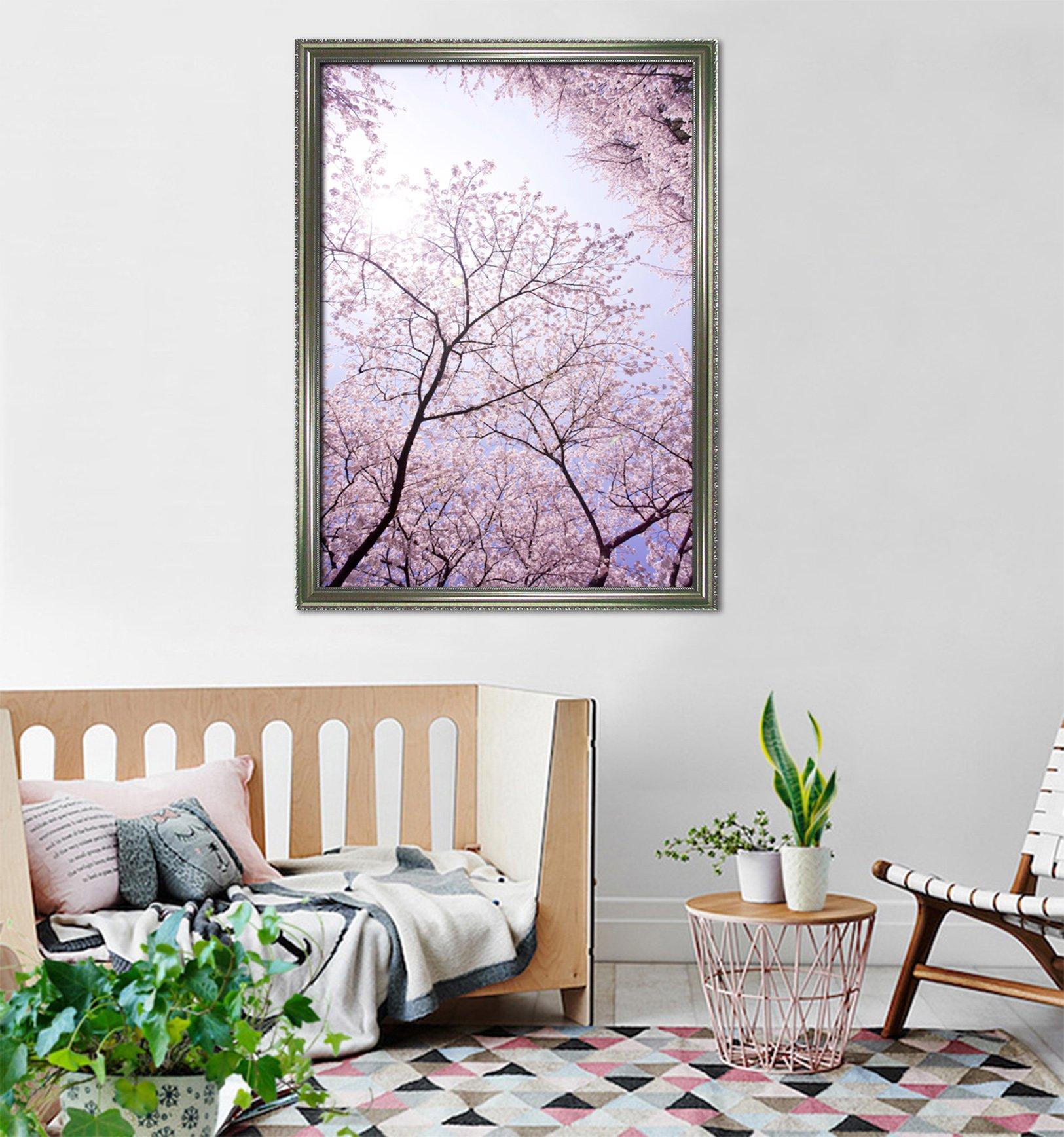 3D Tree Blossom 035 Fake Framed Print Painting Wallpaper AJ Creativity Home 