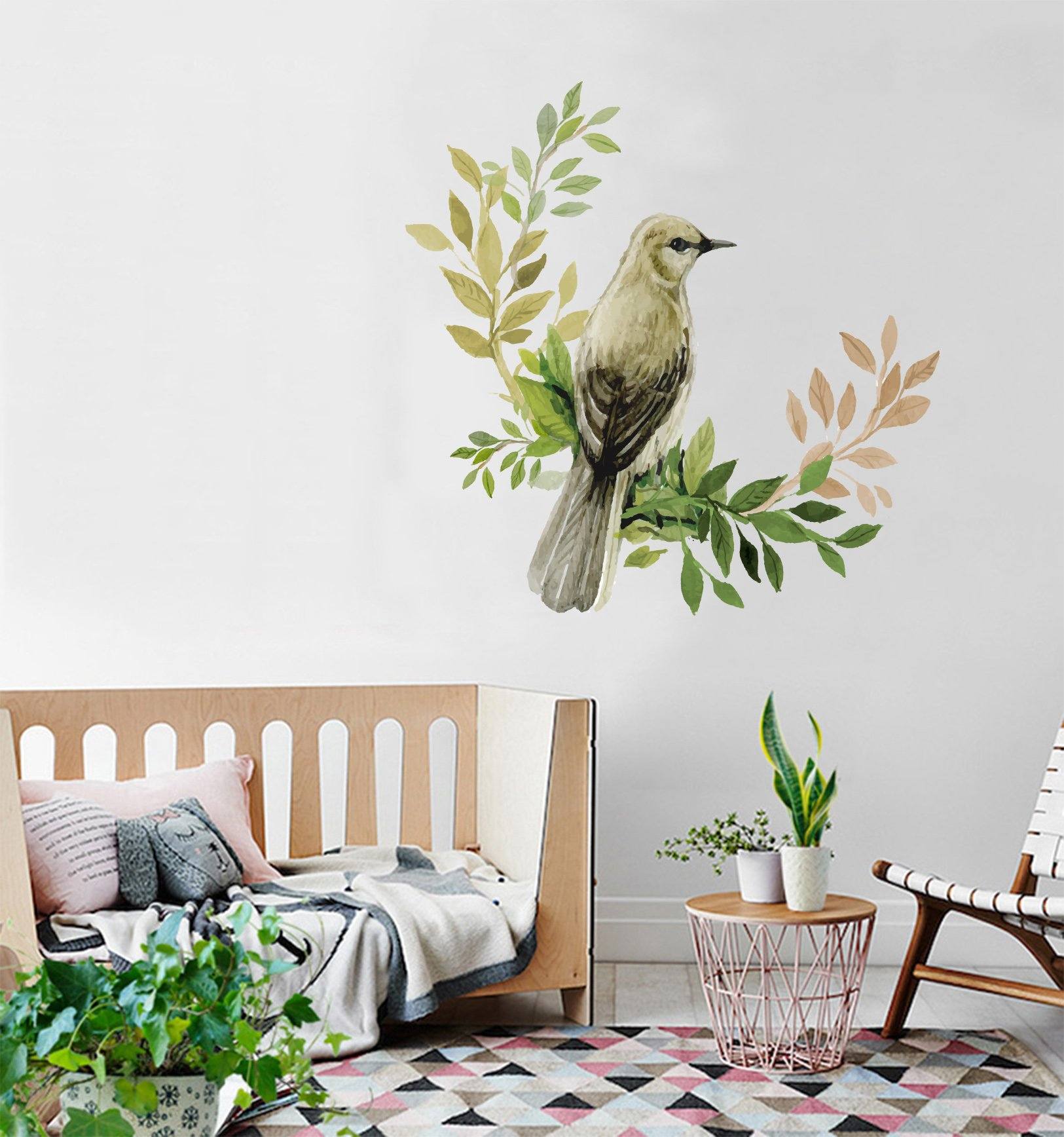 3D Magpie Leaves 177 Wall Stickers Wallpaper AJ Wallpaper 