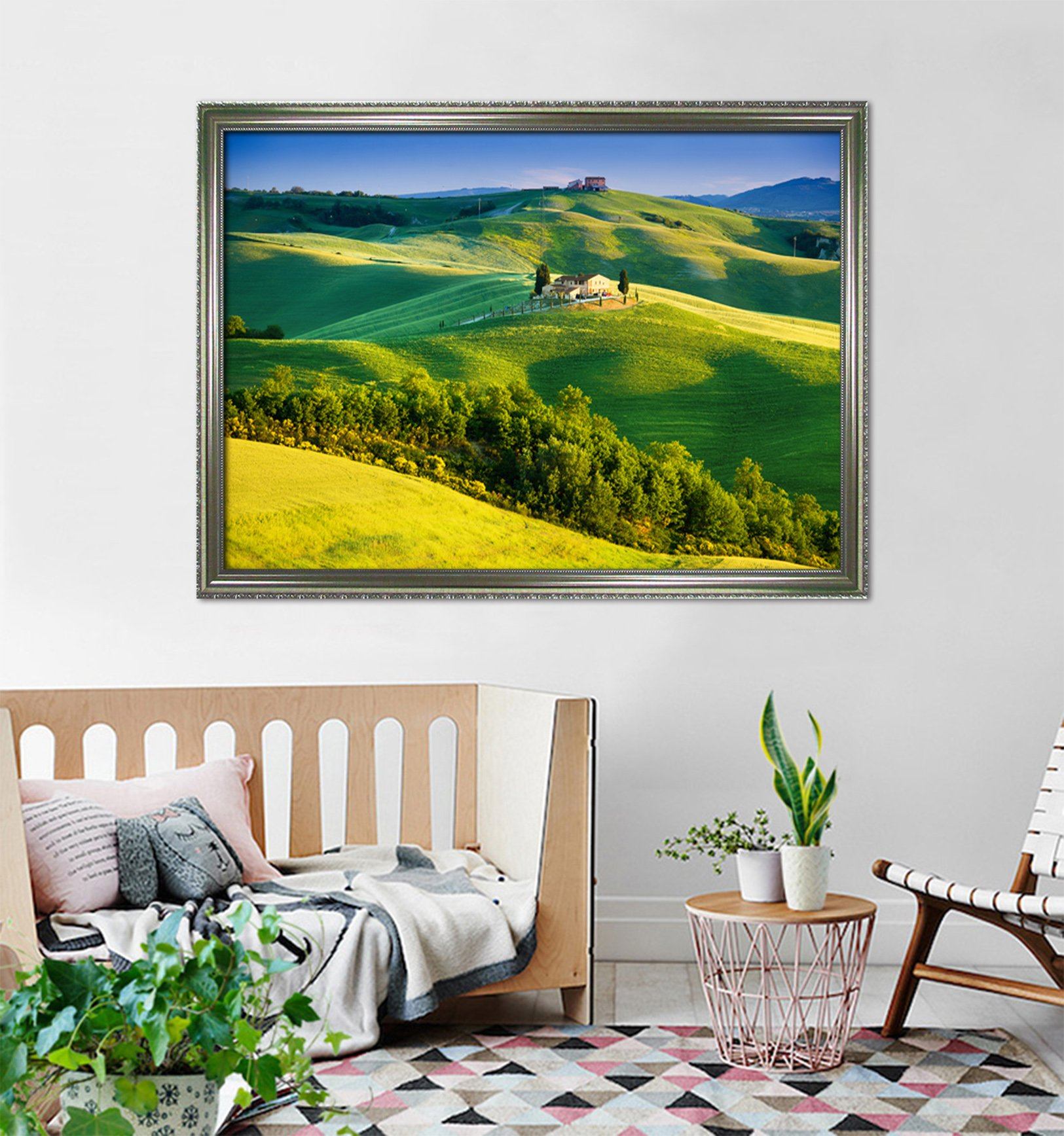 3D Country House 185 Fake Framed Print Painting Wallpaper AJ Creativity Home 