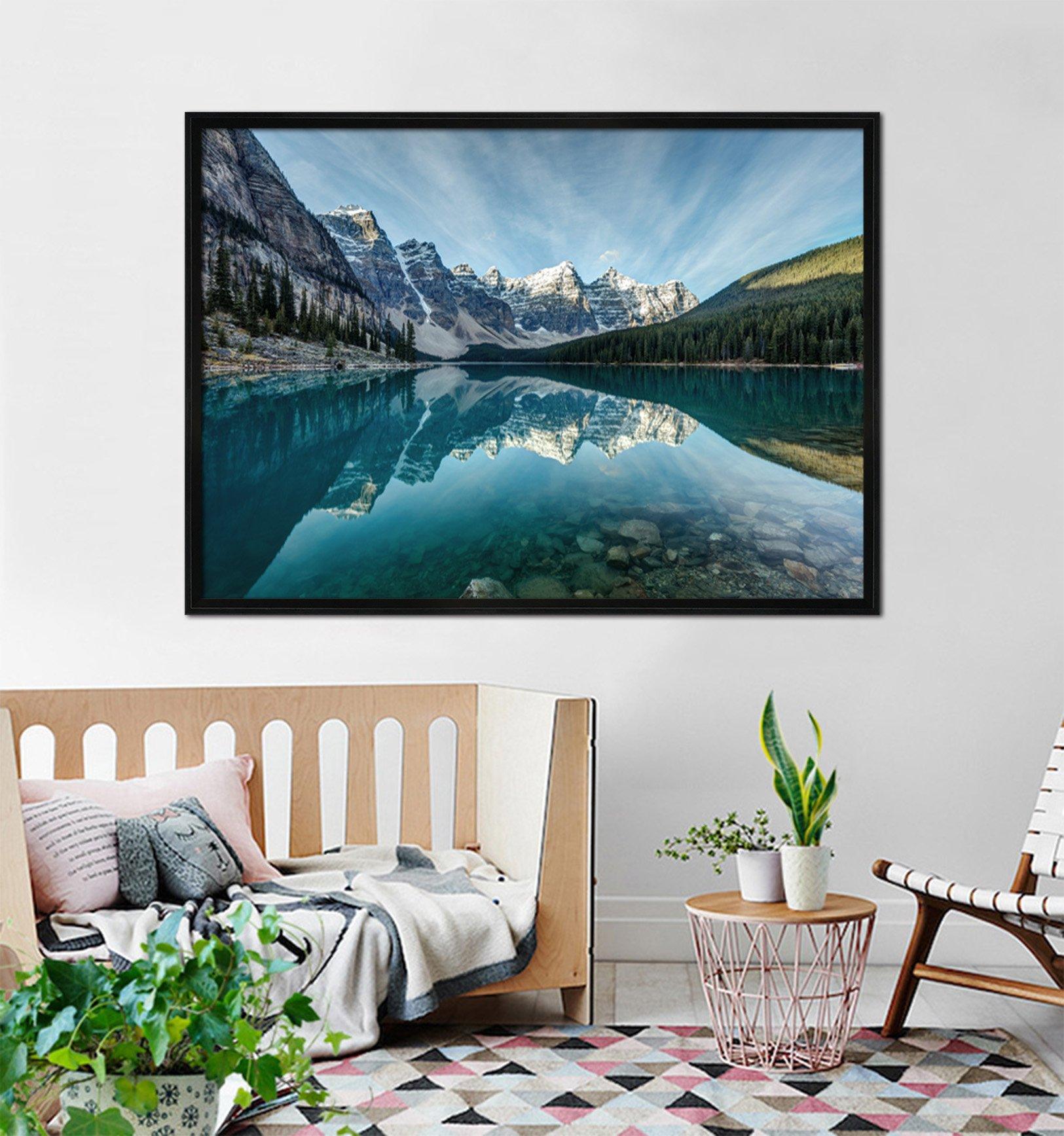 3D Mountain Peak 178 Fake Framed Print Painting Wallpaper AJ Creativity Home 