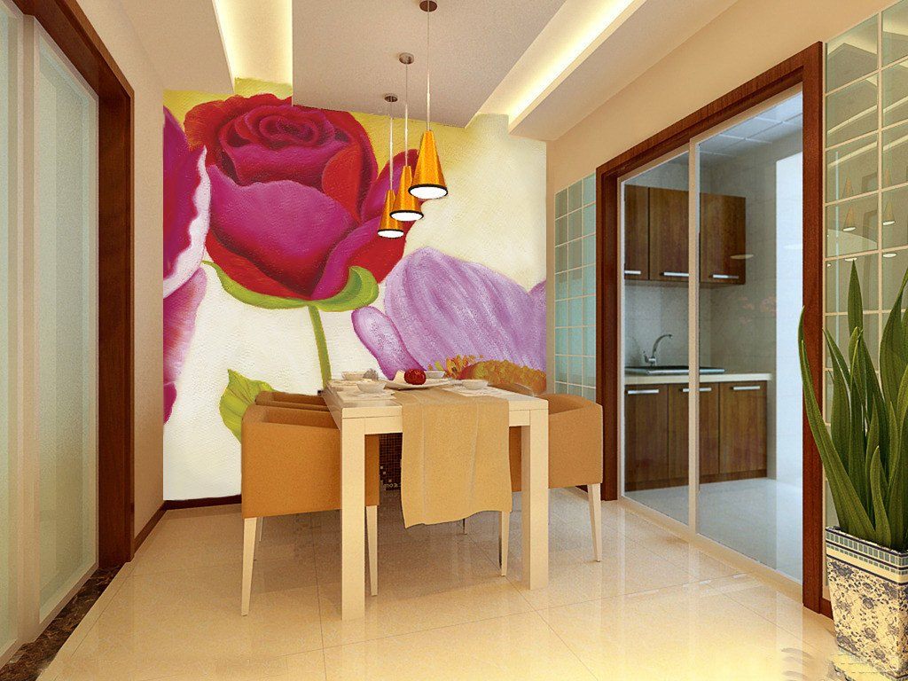 Red Blossoms Wallpaper AJ Wallpaper 