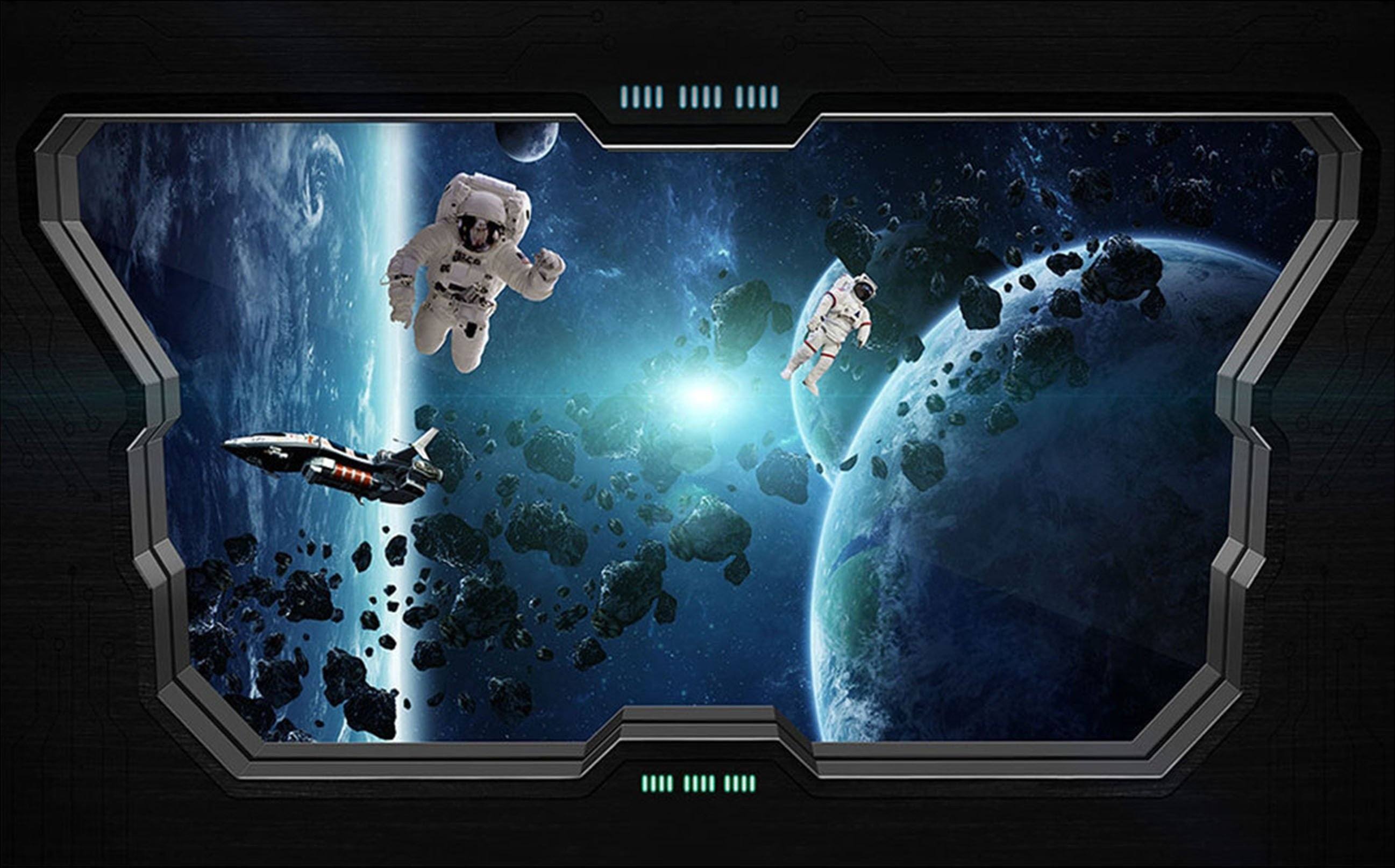 3D Astronauts Space Travel 372 Garage Door Mural Wallpaper AJ Wallpaper 