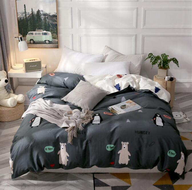 3D Cartoon Bear Penguin 4125 Bed Pillowcases Quilt