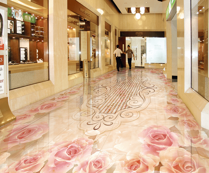 3D Beautiful Flowers Floor Mural Wallpaper AJ Wallpaper 2 