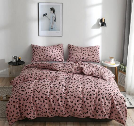 3D Pink Leopard 17200 Bed Pillowcases Quilt