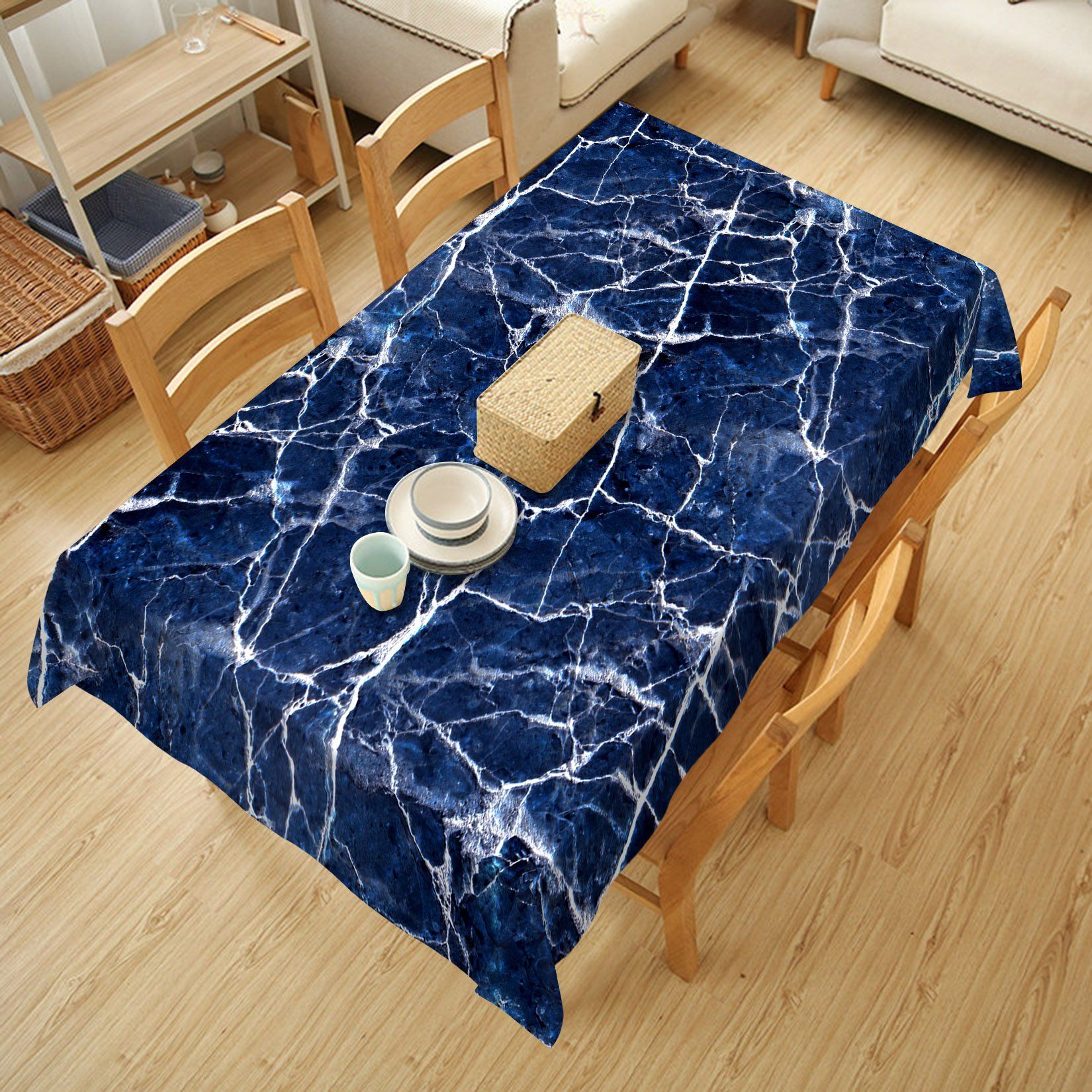 3D Irregular Square Pattern 41 Tablecloths Wallpaper AJ Wallpaper 