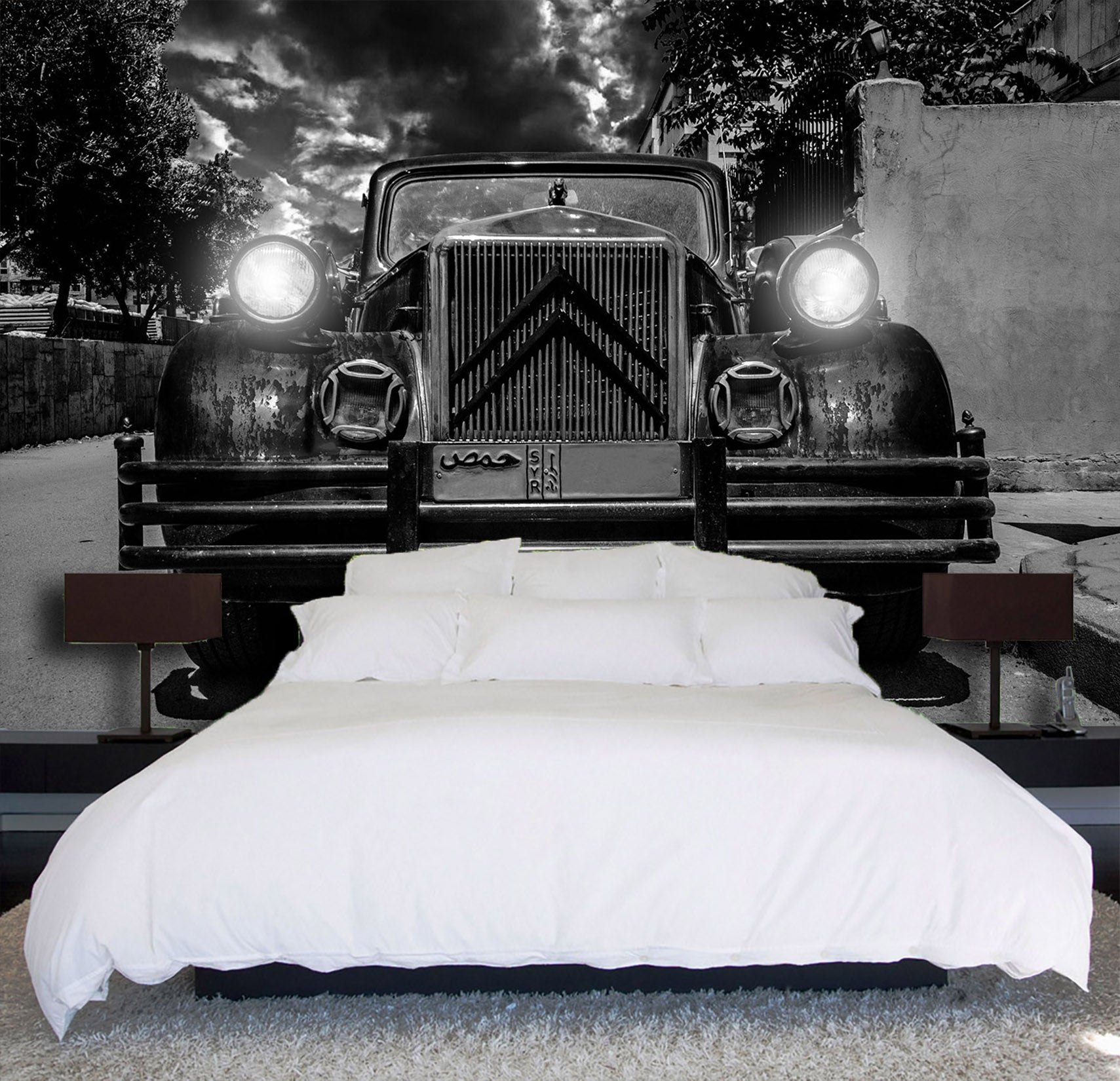 3D Automobile Citroen 105 Vehicle Wall Murals